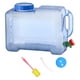 thumbnail image 2 of Contenedor de agua de capacidad de 8L, cubo de agua con tanque de espiga, jarra de almacenamiento de agua para acampar, para picnic, conducción, con tapa de agujero, 2 of 8