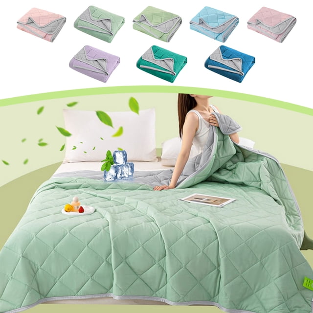 Sentmoon Summer Quilt Lightweight Comforter Summer Air Conditioning Quilt Cool Feeling Ice Silk Summer Quilt Thin Ice Cream Quilt Washable Washable Night Sweats Solution