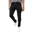 thumbnail image 4 of RAW X Men's Skinny Fit Biker Jean, Comfy Flex Stretch Moto Wash Denim Jeans Pants, Jet Black, 36W X 32L, 4 of 9