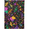 thumbnail image 2 of Coolnut Mardi Gras Rectangle Tablecloth, Spill-Proof Polyester Table Cloth, Table Cover for Kitchen Dining Picnic Holiday Party Decoration, 60"x60", 2 of 7