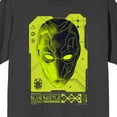 thumbnail image 2 of Blue Beetle Mask Crew Neck Short Sleeve Charcoal Men's T-shirt 
-Large, 2 of 4