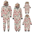 thumbnail image 5 of Odeerbi Matching Family Christmas Pajamas Sets Parent-Child Warm Hooded Jumpsuit Set Xmas Printed Home Wear Loungewear Sleepwear Jammies for Dad, 5 of 6
