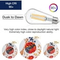 thumbnail image 6 of ST19 LED Light Bulb Dusk to Dawn Outdoor Sensor , 7W (60W Eqv.), 800LM,Vintage Filament E26 Base, Auto On/Off Photocell Automatic for Energy-Efficient Outdoor Lighting, 2700K Soft White, 4 Pack, 6 of 6