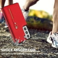thumbnail image 6 of Compatible with Samsung Galaxy S23 Case, Crossbody Wallet Case, Adjustable Detachable Lanyard Neck Strap with Kickstand Leather Card Holder Protective Cover for Samsung Galaxy S23,Red, 6 of 10