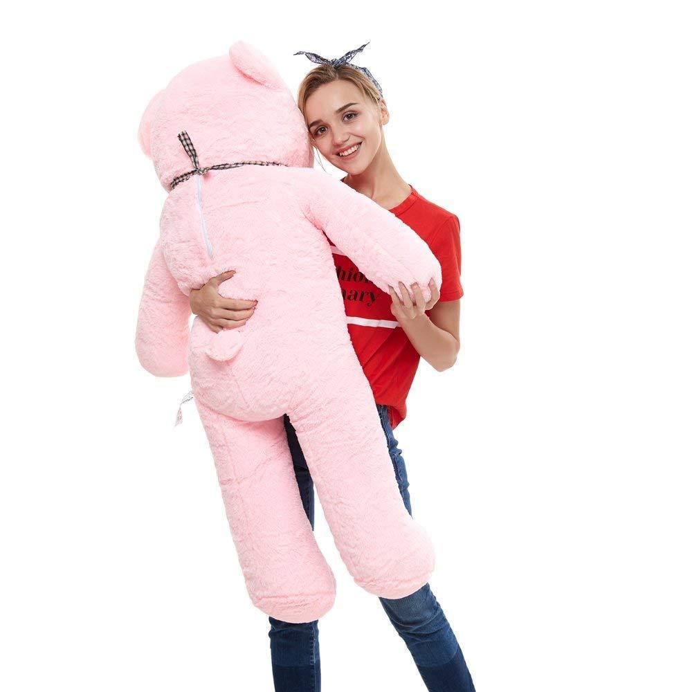 Pink Misscindy Giant Teddy Bear Plush Stuffed Animals for Girlfriend or Kids 47 inch,