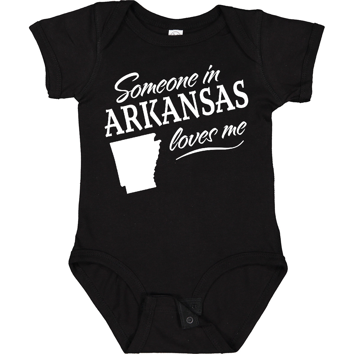 Inktastic Someone in Arkansas Loves Me Boys or Girls Baby Bodysuit