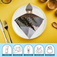 thumbnail image 6 of FANNA Pine Trees Cloth Napkins Hotel Home Banquet Atmosphere Embellishment Polyester Gift Reusable Machine Washable Fabric for Events 6 PCS, 6 of 7