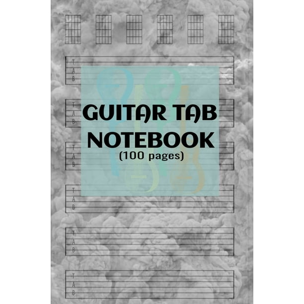 Guitar Tab Notebook 100 Sheets Of Tabs To Transpose Or Write Music And Guitar Chords Paperback Walmart Com