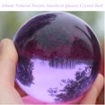 thumbnail image 4 of 60mm Natural Purple Amethyst Quartz Crystal Ball Sphere Healing Gemstone + Stand, 4 of 6