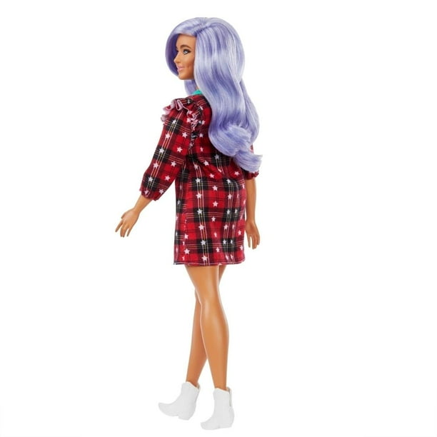 Muñeca Barbie Fashionista Cabello Morado Bodega Aurrera en línea