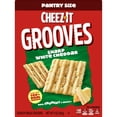 thumbnail image 5 of Cheez-It Grooves Sharp White Cheddar Crunchy Cheese Crackers, Snack Crackers, 9 oz(pack of 4), 5 of 5