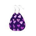thumbnail image 1 of Sonducket Pendientes de araña Gota de agua de cuero Pendiente de oreja Ángel Estampado Pendiente colgante exagerado Banquete de San Valentín Ropa, zapatos y accesorios Miscelánea tipo 10 Sonducket AP010117-09, 1 of 6