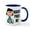 White/Navy Inside, variant on CafePress - Peanuts: Lucy St.Patrick's Day - 11 oz Ceramic Mug - Novelty Coffee Tea Cup