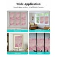 thumbnail image 6 of Window Privacy Film, Pink White Christmas UV Sun Blocking Window Tint Film Heat Control One Way Blackout Window Film, Watercolor Xmas Snowflake Retro Simple Non Adhesive Static Cling 19.6x39.3 In, 6 of 7