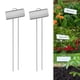 thumbnail image 4 of Riwesomey 8 piezas etiqueta de planta de invernadero jardín flor hierbas suculentas signo de acero inoxidable etiqueta de nombre portátil Jardín y Patio, 4 of 6