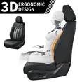thumbnail image 5 of FLORICH Car Seat Covers Front Pair, Waterproof Faux Leather Seat Protectors, Auto Interior Cushions Fit for Most Cars SUV Trucks, Black, 5 of 12