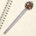 thumbnail image 3 of Geometric cubes Vintage Silver Lace-Edged Bookmark: a Gift for Readers and Book Lovers, 3 of 5