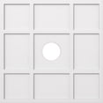 thumbnail image 1 of Ekena Millwork CMP34RK-06000 34 in. OD x 6 in. ID Square Rubik Architectural Grade PVC Contemporary Ceiling Medallion, 1 of 1