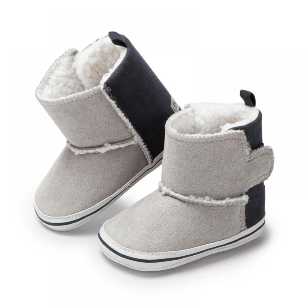 Baby Warm Winter Boots Shoes Fur Lining Boys Girls Snow 6-24Month Infant Toddler 