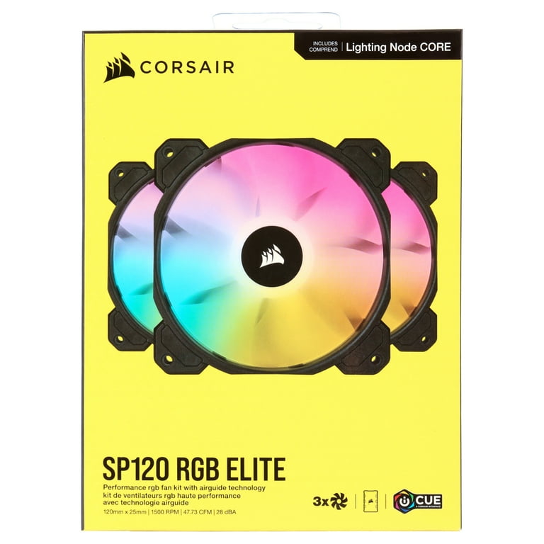 Corsair iCUE SP120 RGB Elite - Case PC Gaming Computer