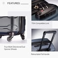 thumbnail image 4 of Equipaje Samsonite Omni PC, cara dura, ampliable, 20 pulgadas, color verde azulado, 4 of 6