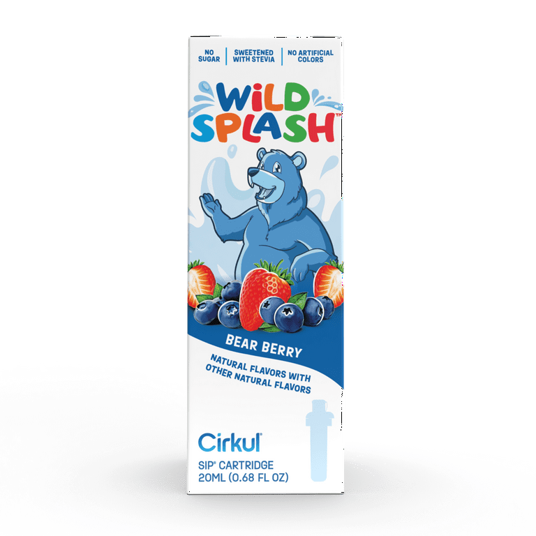 Cirkul wild splash Kids flavor sip cartridges apple, grape