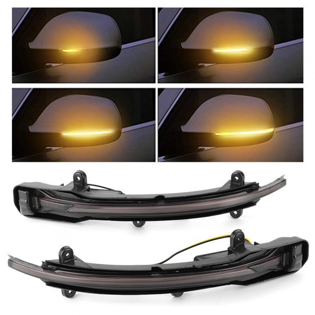 Indicador de espejo retrovisor, espejo retrovisor de respaldo, espejos laterales, luces de giro, luz de espejo de puerta, rendimiento finamente ajustado