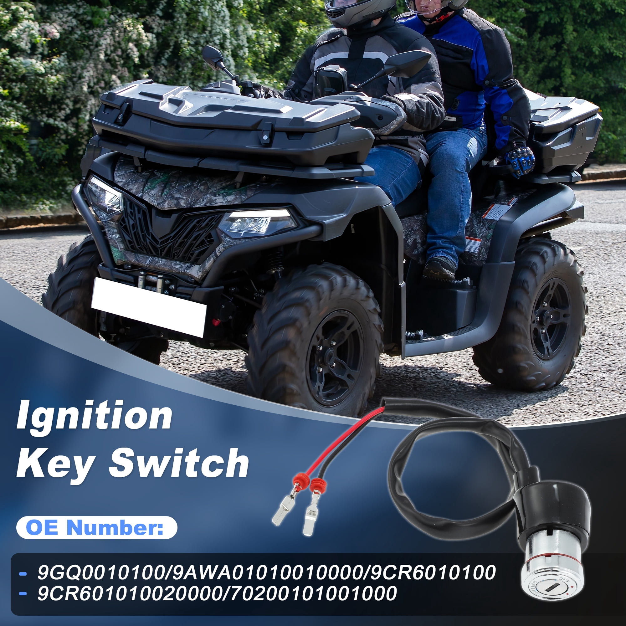 Unique Bargains Ignition Switch with Key for CFMOTO CFORCE 400 500 800 2016-2022, ATV Ignition Lock Switch Key Replace 9GQ0010100/9AWA01010010000/9CR6010100