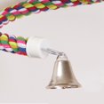 thumbnail image 4 of Bird Perch Toy Parrot Cotton Rope Chewing Bar Cage Stand Spiral with Bell Hi-Q, 4 of 5
