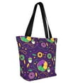 thumbnail image 2 of Fotbe Mardi Gras and Donuts Pattern Beach Tote,Shoulder Handbag,Spacious Tote Bag,Lightweight Travel Bag,Versatile Shopping Bag, 2 of 9