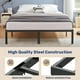 thumbnail image 3 of Somier de cama Simple Deluxe de 14 pulgadas, tamaño queen con almacenamiento, negro, 3 of 7