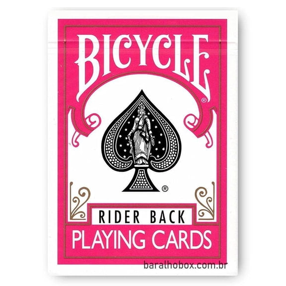 Bicycle Rider Back Fuchsia Playing Cards, Poker Size Standard Index, Classic Deck of Cards for Poker, Blackjack, Family Game Night, Card Games & Magic Tricks