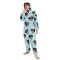 thumbnail image 5 of Soft Big Kids Onesie Pajamas Cozy Loose-Fit Jumpsuits for kids with Pockets for Christmas Lounge & Play Cartoon Dog Faces and Bones, 5 of 8