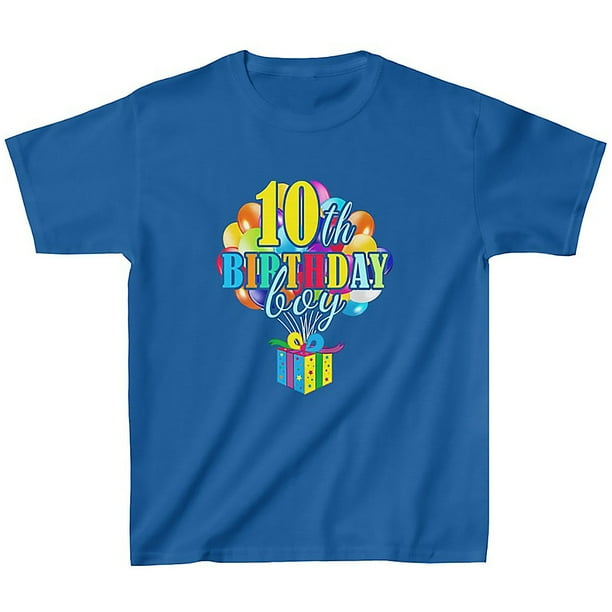 10th Birthday Boy Shirt 10 Year Old Boys Birthday Shirt Boy 10th