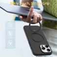 thumbnail image 2 of For iPhone 16 Pro Max Case (Compatible With MagSafe)  With Invisible Magnetic O-Ring Stand Military-Grade Shockproof Phone Case,Black,For iPhone 16 Pro Max, 2 of 7