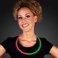 thumbnail image 2 of FlashingBlinkyLights 22" Premium Red & Green Bicolor Glow Stick Necklaces for Christmas (Pack of 50), 2 of 3