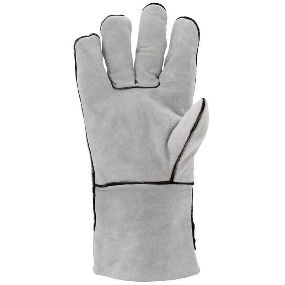 Lincoln Electric Welding Gloves, Grey Leather Lined Gloves - 1 Pack