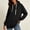 Black, variant on WIZUTIZ Women's Casual Hooded Pocket Sweatshirt Long Sleeve Pullover Hoodie Solid Color Relaxed Fit Fall Winter Everyday Warm Top