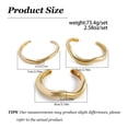 thumbnail image 3 of YYKihy Gold Bangles For Women Chunky Cuff Bracelets Stack Non Tarnish Silver Gold Jewelry Accessories Trendy Halloween Christmas, 3 of 9