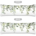 thumbnail image 5 of Floral Spring Body Pillow Cover Vintage Wild Flowers Decor Leaves Sage Green Cushion Long Pillowcase with Zipper Farmhouse Wildflower Plant Decorative Bedding Pillow Cases for Bedroom,Couch,20"x54", 5 of 5
