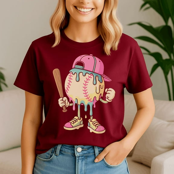 Ice Cream Drip Baseball Spots Baseball Drip,Baseball Shirt,Game Day Shirt,Game Day Baseball, American Baseball