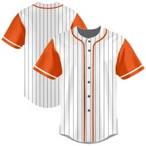 Striped Baseball Jersey Shirt for Men Stripes Baseball Shirts Sports Uniform