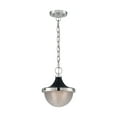 thumbnail image 2 of 60/7069-Nuvo Lighting-Faro-1 Light Small Pendant in Transitional Style-10 Inches Wide by 11.38 Inches High-Polished Nickel/Black Finish, 2 of 5