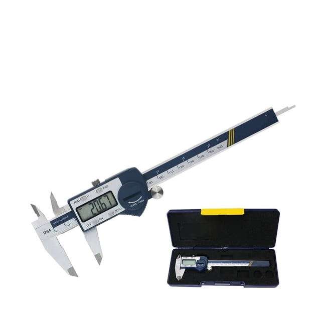 Étrier Numérique Électronique 150/200/300 mm avec Écran LCD Extra Grand, Étrier Vernier Numérique Micromètre Numérique, Facile à Utiliser