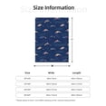thumbnail image 4 of Throw Blanket for Couch Sofa and Bed, dolphin bright galaxy stars navyblue Super Soft Plush Throw Blanket, Fuzzy Cuteness Comfy Warm Washable Flannel Blanket & Throws for All Season 50"x40", 4 of 5