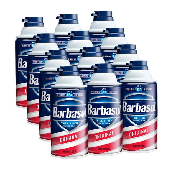 Crema de afeitar Barbasol Original Thick & Rich 283 g, paquete de 12