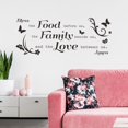 thumbnail image 5 of Pegatinas de pared personalizables con oración para la cena, citas inspiradoras para la cocina para bendecir la comida que tenemos delante, decoración de pared impermeable para el hogar y el, 5 of 5