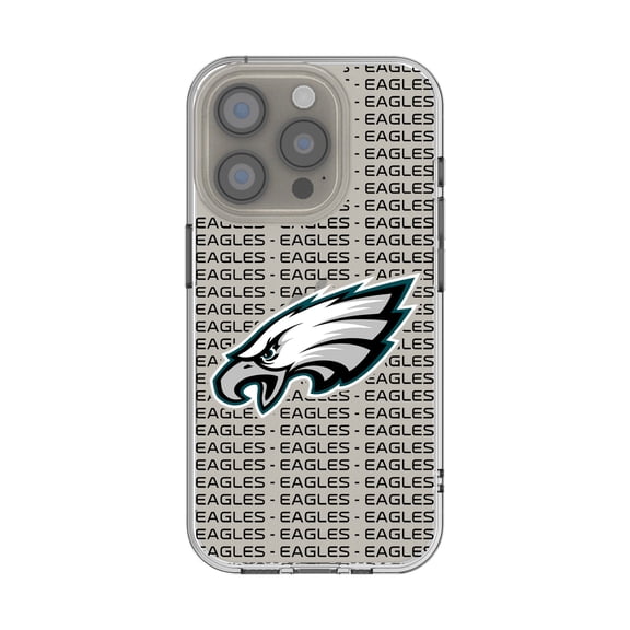 Philadelphia Eagles iPhone Clear Text Backdrop Design Case