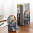thumbnail image 5 of Naloa Forest Lake White Horse 2 Pcs Bookend Large Capacity Office Book Ends for Home Office Library School Study Decoration, 5 of 8