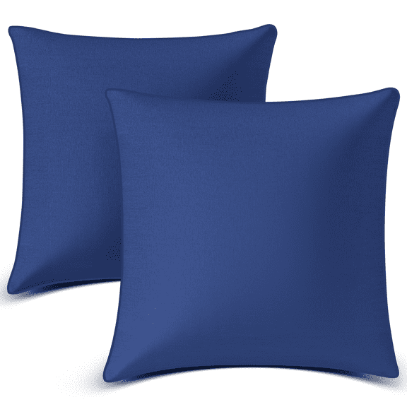 18"x18" Throw Pillow Inserts, Set of 2 Square Pillows Premium Down Alternative Pillow Inserts Decorative Pillow Stuffer for Sofa, Couch, Navy Blue